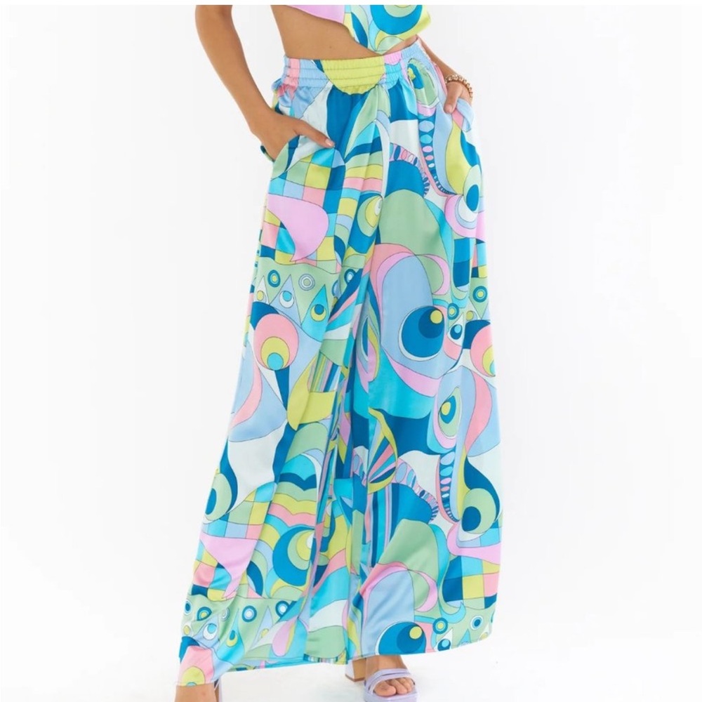 Show Me Your MuMu Multicolor Wide Leg Pants - Picture 2 of 5